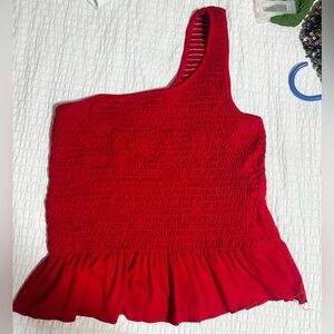 Red crop top